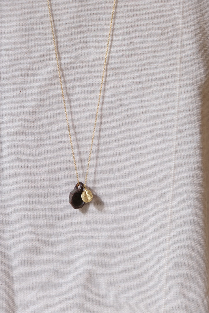 Ketting met keramieken kopje en koffieboontje II