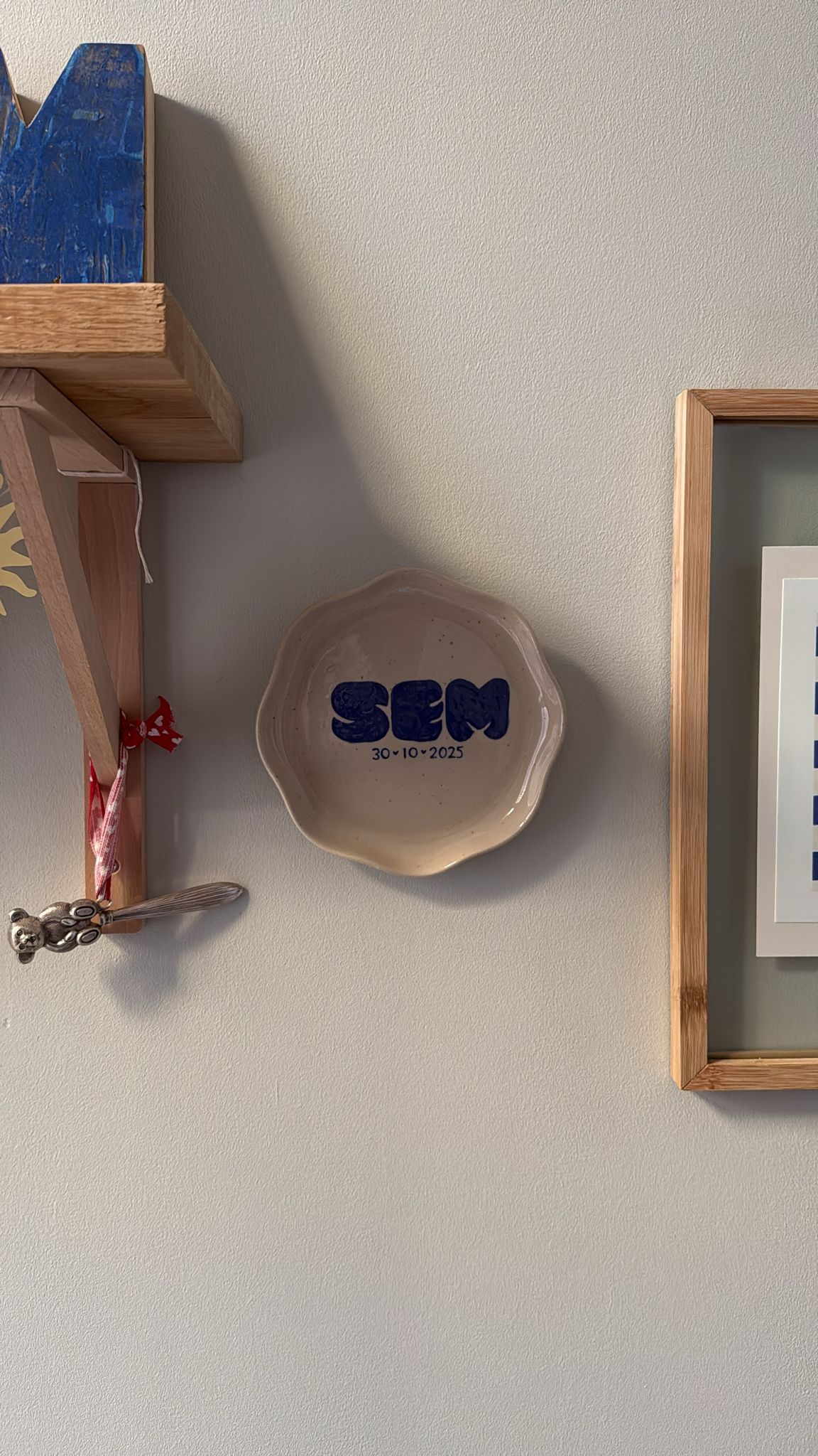 Geboortebordje Initiaal of naam