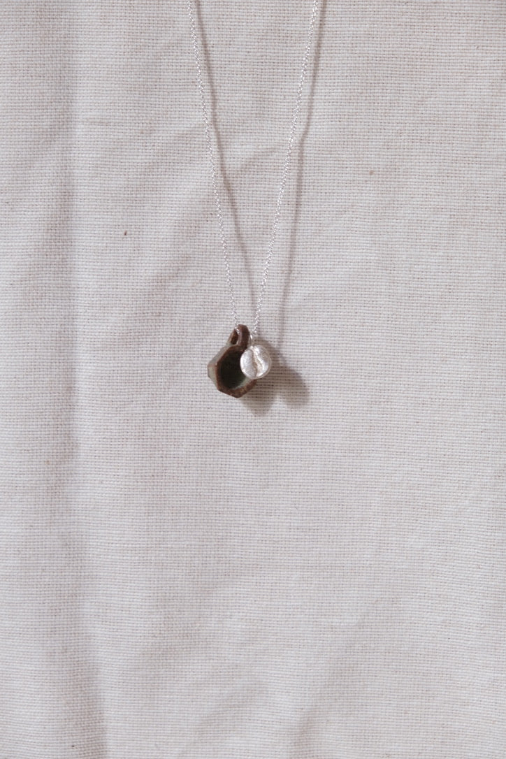 Ketting met keramieken kopje en koffieboontje I